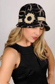 Grace Cloche Style Hat Karma In Black Upholstery Limited Availability Cloche Style Hat Affordable Fashion Websites Hats For Women