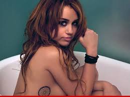 Miley Cyrus -- Nude Bathtub Photos