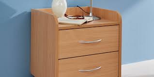 Before you start the search for your perfect nightstand (or two if you want a matching set), first you'll want to measure the height of your mattress on its bed frame.remember, you want your next nightstand to be level and or a few inches taller than your mattress. Varus Bedside Cabinet Plenty Of Space Despite Its Small Format Burmeier