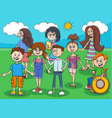 Scientists are unanimous on the fact that cartoons have a positive or negative impact on children. Cartoon Disabled Children Vector Images Over 360