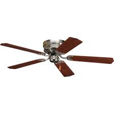 Shop for the best hugger ceiling fans without lights at lumens.com. Progress Lighting Airpro Hugger 52 In Indoor Brushed Nickel Ceiling Fan P2525 09 The Home Depot