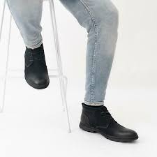 Hush puppies black suede crepe sole desert chukka boots men shoe size 7.5m 40.5. Hush Puppies Tyson Mens Autumn Casual Office Leather Lace Up Chukka Boots Black Ebay