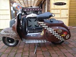 Retro Scooter Garage Rat Style Motorroller Vespa Vintage Vespa