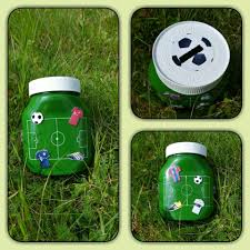 Nutella Spardose Man Braucht Grune Spruhfarbe Katter Messer Weissen Lackstift Fussballaufkleber Nutellaglas Leeres Nutell Spardose Nutellaglas Spardosen