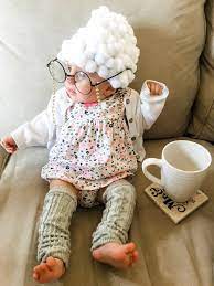 Diy Old Lady Baby Costume Just Simply Mom