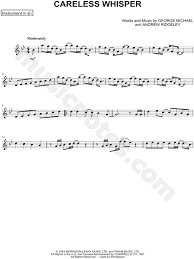 Careless whisper 1930's jazz version 5. George Michael Careless Whisper Eb Instrument Sheet Music Alto Or Baritone Saxophone In G Minor Download Print Sku Mn0214099