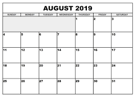 Terdapat juga pelbagai jenis kalendar antaranya, kalendar table. Kalendar Kuda Ogos 2019