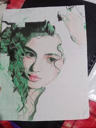 Valir dragon tamer graphite pencil drawing