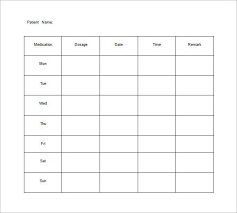 Medication Chart Template 11 Free Sample Example Format Download Free Premium Templates Medication Chart Journal Template Chart