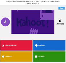 Kahoot is a platform to create own quizzes ( aka kahoots) in seconds and you can after the teacher hosts a quiz, students answer the questions with their smartphone, tablet or computer. Kahoot Revisesociology
