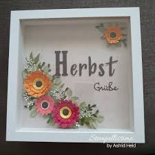 Stempellissimo Herbstgrusse Im Ribba Rahmen Herbstgrusse Tute Basteln Basteln