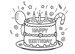 Coloring pages are fun for children of all ages and are a great educational tool that helps children develop fine motor skills, creativity and some tips for printing these coloring pages: Free Printable Birthday Cake Coloring Pages For Kids