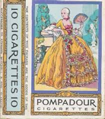 Pompadour Cigarettes Vintage Graphic Vintage Advertising Art Vintage Graphics Vintage Advertisements