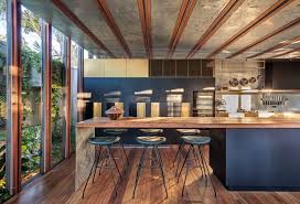 Go all grey with cabinets, tiles, and walls. Welcome To The Jungle House By Cplusc Architectural Workshop