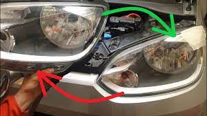 If you're dealing with oxidation, you may want to try restoring your headlights. Volkswagen Up 2013 Headlight Assembly Removal Replacement Youtube