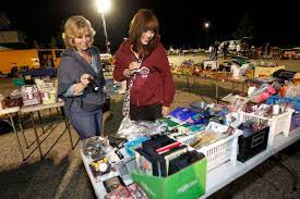 Swap meet (the price is right), a segment game on the game show the price is right. Grayslake Chicago Illinois Night Antique Flea Market