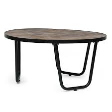 More details handcrafted coffee table of blonde yuccas wood. Wiers Modern Industrial Handcrafted Wooden Coffee Table Natural And Black Walmart Com Walmart Com