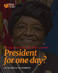 You wake up and the nation calls you “Madam President.”But, the power is  yours for 24 hours.🤩 What's first