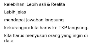 Jelaskan Kelebihan Dan Kekurangan Cara Pengumpulan Data Dengan Pencatatan Langsung Plis Jawabb Brainly Co Id
