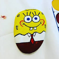 Size Sunger Bob Yaptim Cunku Yapabiliyorum Spongebob Rockpainting Stonepainting Turtle Painted Rocks Turtle Painting Painted Rocks