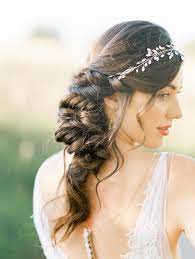 Wearable Florals For The Trendsetting Bride Ruffled Hairstyles For Thin Hair Gold Bridal Crowns Veil Hairstyles