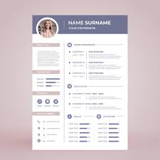Enter your email to create or restart your membership. Free Vector Minimalist Cv Template With Photo