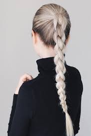 Here you see a really pretty way to get hair out of your face, while looking feminine at the gym. 4 Strand Braid Tutorial Alex Gaboury