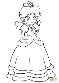 42 Coloriage A Imprimer Princesse Daisy In 2020 Super Mario Coloring Pages Mario Coloring Pages Princess Coloring Pages