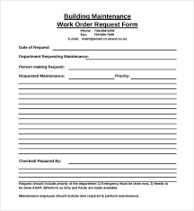 Maintenance Request Form Template Beautiful Sample Maintenance Work Order Form 8 Free Documents In Pdf Templates Resume Cover Letter Template Form
