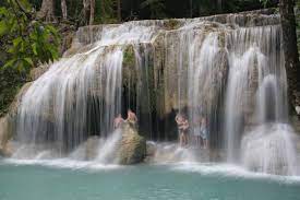 Erawan national park will be closed from 1st august until 30th september every year. Erawan Waterfall Thailand S 7 Travertine Play Waterfalls