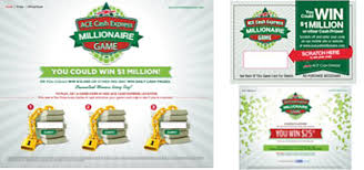 We did not find results for: Ace Cash Express Millionaire Game The Regan Group
