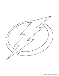 Free to download and print. Nhl Tampa Bay Lightning Logo Coloring Page Coloring Page Central