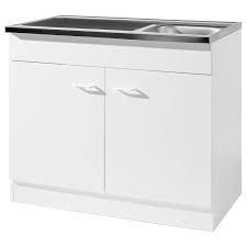 Wiho küchen unterschrank »flexi« breite 90 cm, gelb, vanille. Spulenschrank 80cm Mit Spule Und Siphon Salerno 03 Weiss Breite B H T