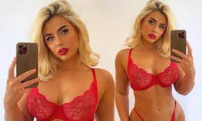 Love Island's Ellie Brown sets pulses racing in sheer red lingerie and  sultry matching lipstick | Daily Mail Online