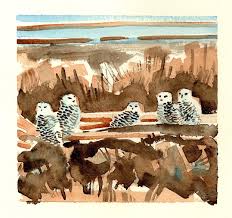 For something a little easier (but still challenging), try rendering the hands or feet. Peeps Watercolor Inspiration