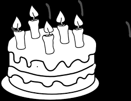 Three tiered birthd a y cake free download. Download Clip Art Black And White Bday Cake 5 Candles Black Birthday Cake Coloring Page Png Image With No Background Pngkey Com