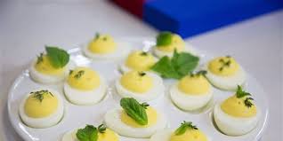 Nigella Lawson S Hack For Making Perfect Deviled Eggs Is Super Simple Bacon Jam Deviled Eggs Bacon Deviled Eggs