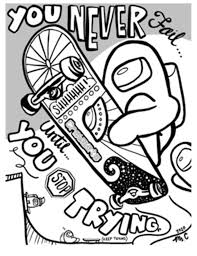 A few boxes of crayons and a variety of coloring and activity pages can help keep kids from getting restless while thanksgiving dinner is cooking. Skate Board Among Us Coloring Page Free Printable Coloring Pages For Kids