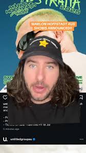 Marlon Hoffstadt Aus shows have been announced! #austour #triplej