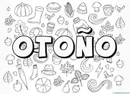 Letras Otoño Para Colorear E Imprimir