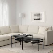 Farbe 2er Set Schwarz Beige Satztische Wohnzimmertische Ikea Couchtisch