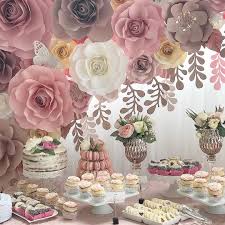 Blush And White Baby Shower Backdrop Etsy At The Whimsical Petals Paper Flowers Flower Decorations Whimsical Baby Shower