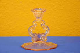 Certainly no shrinking violet, vintage art deco credenzas are gallant, show stopping pieces that appear to be perennially dressed for cocktail hour. Roslin Pressed Glass Candle Holder Art Deco Buy At Shop Kusera