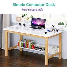Home office pc corner computer desk laptop table workstation furniture black. Modern Home Office Furniture Pc Laptop Writing Study Table Yaheetech Simple Computer Desk Gaming Computer Table Workstation Wood Desktop Metal Frame Desks Helioservice Computer Desks
