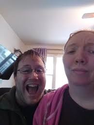 doomed wuh luh wuh) Making two new characters, I can't remember their  original names but anyways her name is Janice and the head she's holding is  her deceased wife Beatrice.