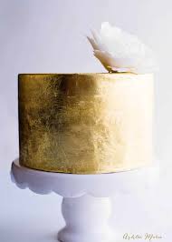 Gold Leaf Cake Tutorial Ashlee Marie Real Fun With Real Food