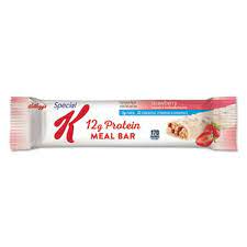 Made with barley, whole grain oats and wheat, with raisins, dates, and almonds. Kellogg S Special K Protein Meal Bar Strawberry 8 Bars Keb29186