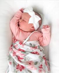 Saranoni Bamboo Swaddle Blanket In Spiced Blossom Yummy Baby Blankets Perfect For Gifting