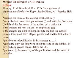 If you wish to write a reference. Bibliography Or References A Definition Bibliography Is A List Of Books Or Articles That Have Been Used By Someone When Writing A Book Or Article Reference Ppt Download