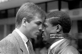 Londoner Mark Kaylor and Coventry's Errol Christie square upto each... News  Photo